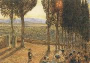 William Holman Hunt Festa at Fiesole oil on canvas